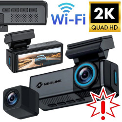 Vaizdo registratorius Neoline Flash 2K Dual Wi-Fi (Prekė su defektu 9902977)