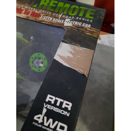 RC mašinėlė su pultu WLtoys 12428 2.G 4WD, 50 km/h (Prekė su defektu 9902978)