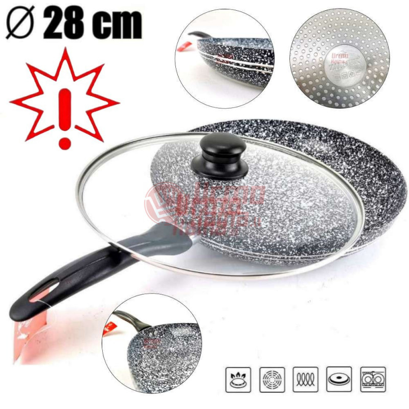 Akmens masės keptuvė 28 cm ZL-7173 (Prekė su defektu 9902979)