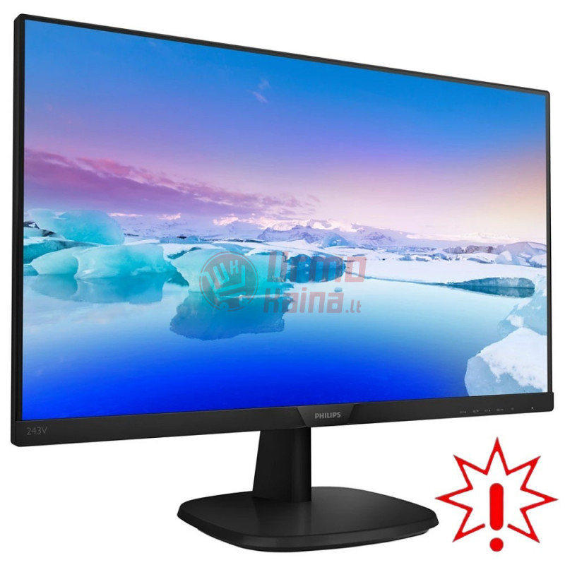 Monitorius Philips 243V7QDAB/00 1920x1080p 75 Hz (Prekė su defektu 9902988)