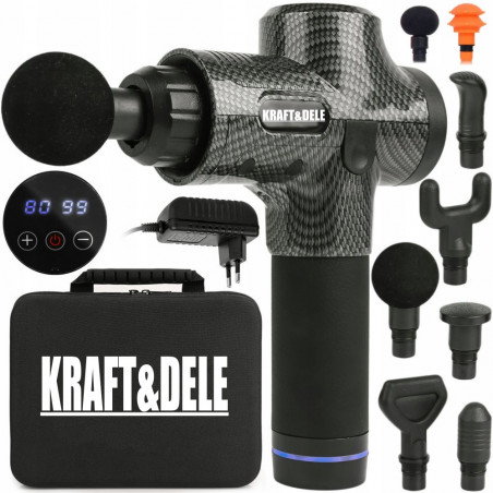 Fascialinis smūginis raumenų masažuoklis KRAFT&DELE 250W KD3080