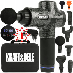 Fascialinis smūginis raumenų masažuoklis KRAFT&DELE 250W KD3080 (Prekė su defektu 9902982)