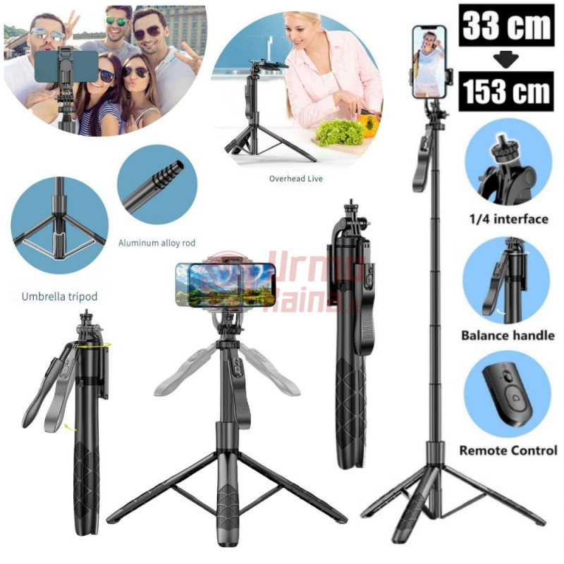 Teleskopinis trikojis stovas telefonui L16