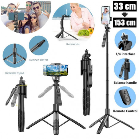 Teleskopinis trikojis stovas telefonui L16