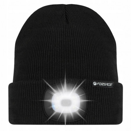 Kepurė su žibintuvėliu, juoda TL01