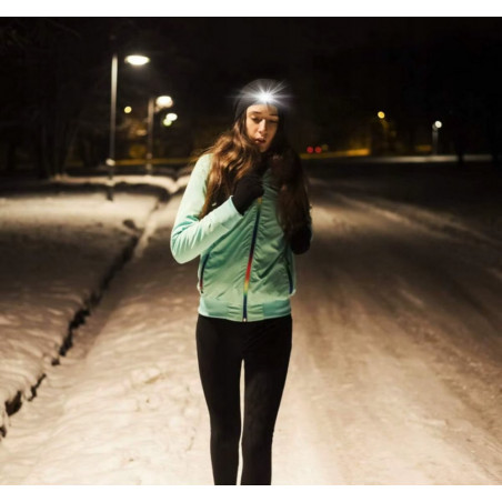 Kepurė su žibintuvėliu, juoda TL01