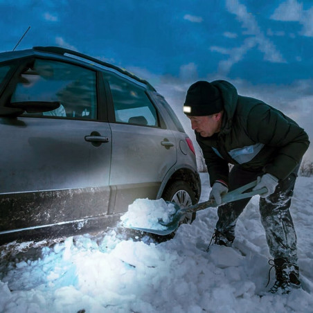 Kepurė su žibintuvėliu, juoda TL01