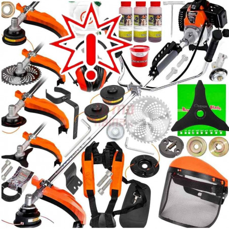 Benzininė žoliapjovė-trimeris Demon RQ 580 5,2 AG (3,8 kW) MAX set (Prekė su defektu 9902991)