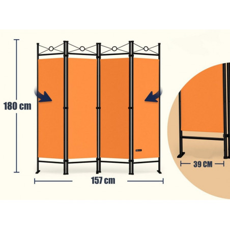 Sulankstoma kambario pertvara 180*157*39 cm (Prekė su defektu 9903004)