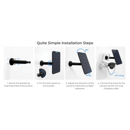 Saulės elementas Reolink kamerai 6V (Prekė su defektu 9903010)