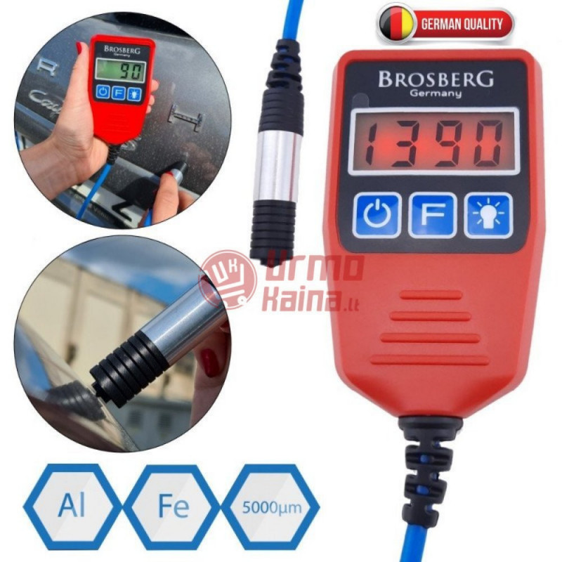 Dažų storio matuoklis Brosberg P5 PLUS