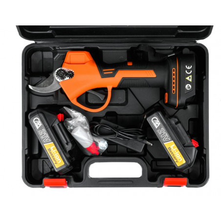 Akumuliatorinės genėjimo žirklės – sekatorius + 2 akumuliatoriai CATA V2