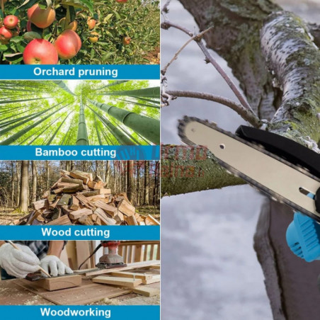 Akumuliatorinė aukštapjovė - daugiafunkcinė BOXER BX3409 4000 W, 2 akumuliatoriai