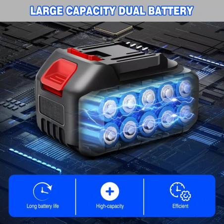 Akumuliatorinė aukštapjovė - daugiafunkcinė BOXER BX3409 4000 W, 2 akumuliatoriai