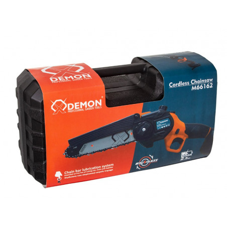Akumuliatorinis grandininis genėjimo pjūklas su grandinės tepimu DEMON E, 6"