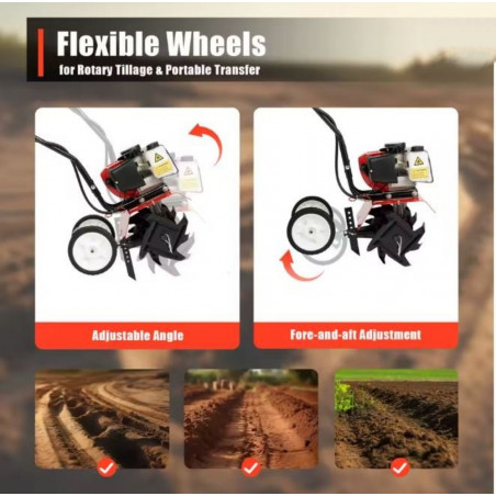 Benzininis kultivatorius DEMON V2, 30 cm