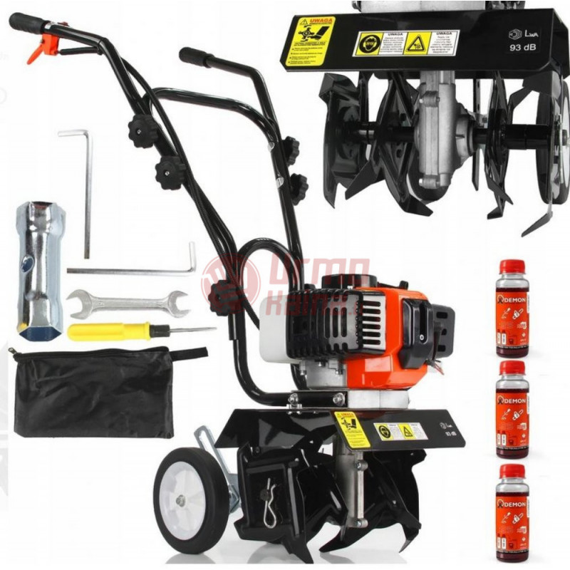 Benzininis kultivatorius DEMON V2, 30 cm