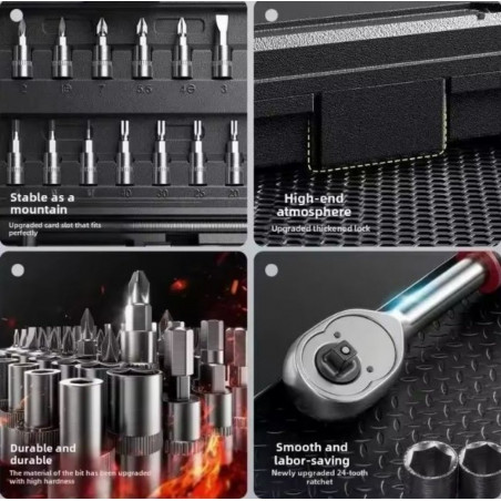 Įrankių galvučių komplektas MASTIFF 216 dalių KL7