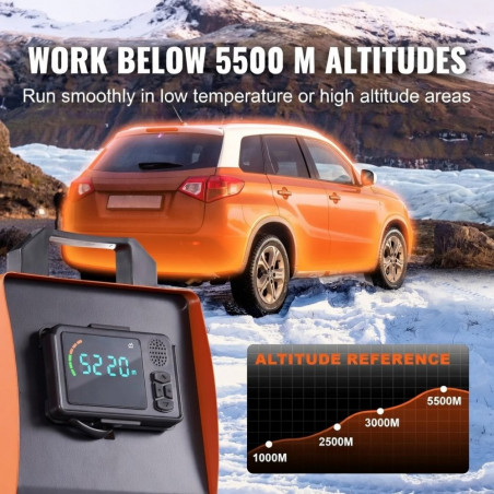 Automobilinis dyzelinis oro šildytuvas VEVOR 8 kW su LCD ekranu ir Bluetooth