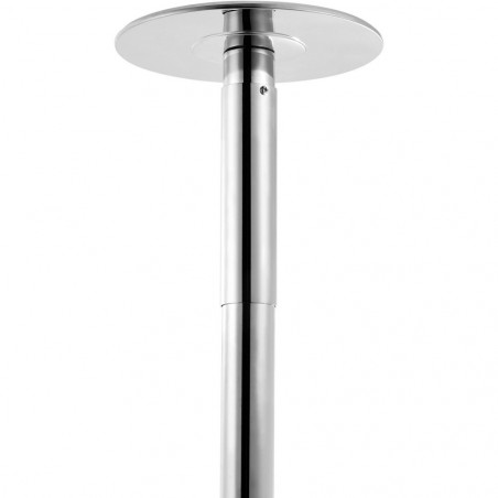 Reguliuojamas Pole dance stulpas VEVOR 282 cm, sidabrinis