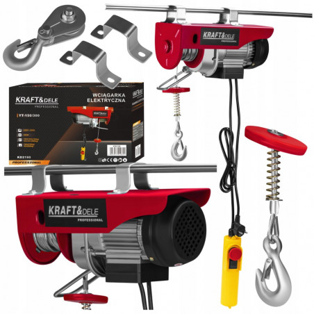 Elektrinė gervė KRAFT&DELE KD2190 150/300 kg 650 W