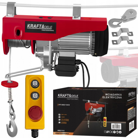 Elektrinė gervė KRAFT&DELE KD2192 500/1000 kg 1350 W