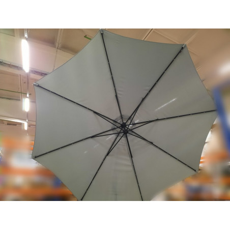 Lauko skėtis su LED, 350 cm, pilkas (Prekė su defektu 9903028)