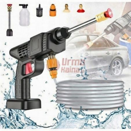 Akumuliatorinis aukšto slėgio plovimo įrenginys KRAFT&DELE KD663E + priedai