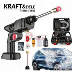 Akumuliatorinis aukšto slėgio plovimo įrenginys KRAFT&DELE KD663E + priedai