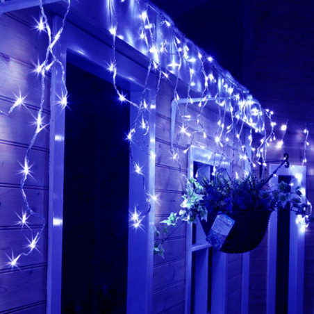 100 LED profesionali lauko girlianda varvekliai Brosberg Prolight CL8 Flash, mėlyna (Prekė su defektu 9903051)