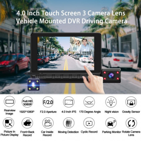 Vaizdo registratorius DVR MIRROR M55K (Prekė su defektu 9903057)