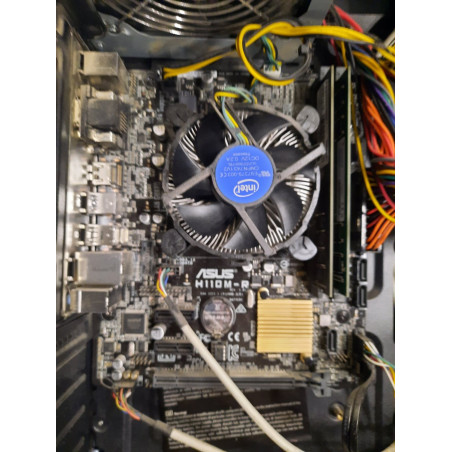 Stacionarus kompiuteris su motinine plokšte Asus H110M-R, maitinimo bloku 450W ir procesoriumi (prekė su defektu 9903073)