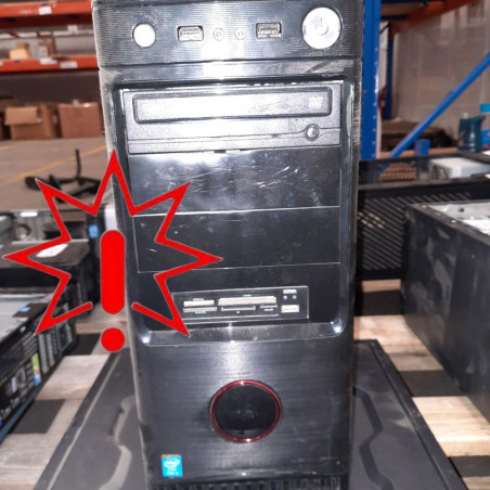 Stacionarus kompiuteris su motinine plokšte Asus H81M-K, maitinimo bloku 400W ir procesoriumi (prekė su defektu 9903074)