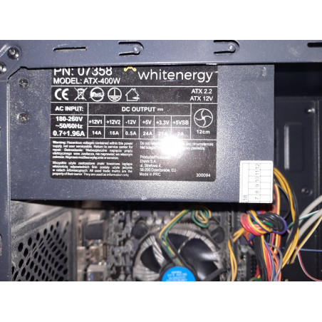 Stacionarus kompiuteris su motinine plokšte Asus H110M-R, maitinimo bloku 400W ir procesoriumi (prekė su defektu 9903076)