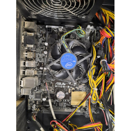 Stacionarus kompiuteris su motinine plokšte Asus H110M-R, maitinimo bloku 400W ir procesoriumi (prekė su defektu 9903076)