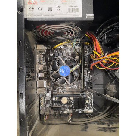 Stacionarus kompiuteris su motinine plokšte Gigabyte GA-H110M-H, maitinimo bloku 350W ir procesoriumi (prekė su defektu 9903077)