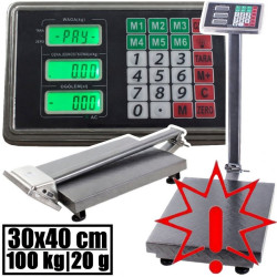 Platforminės svarstyklės PF100L (100 kg, 30x40) (Prekė su defektu 9903081)