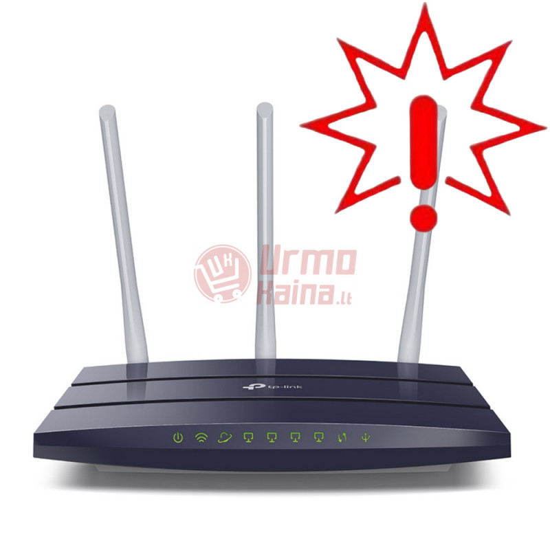 TP-LINK TL-WR1043ND bevielis Gigabit maršrutizatorius, 450 Mbps (Prekė su defektu 9903098)