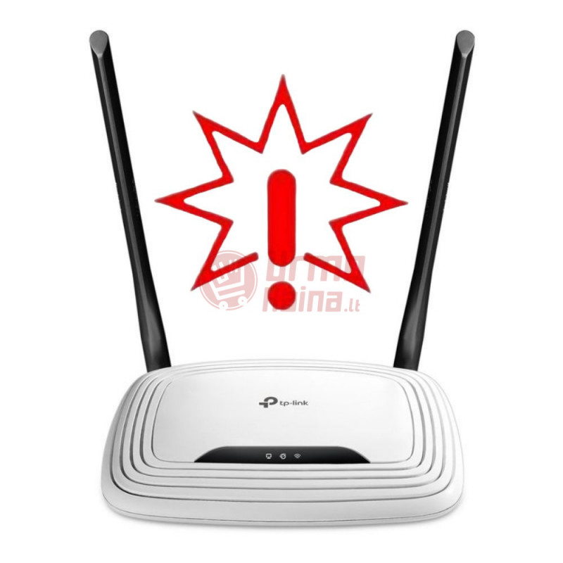 TP-LINK Maršrutizatorius Wi-Fi 2.4GHz 300Mbit/s 4xLAN (Prekė su defektu 9903110)