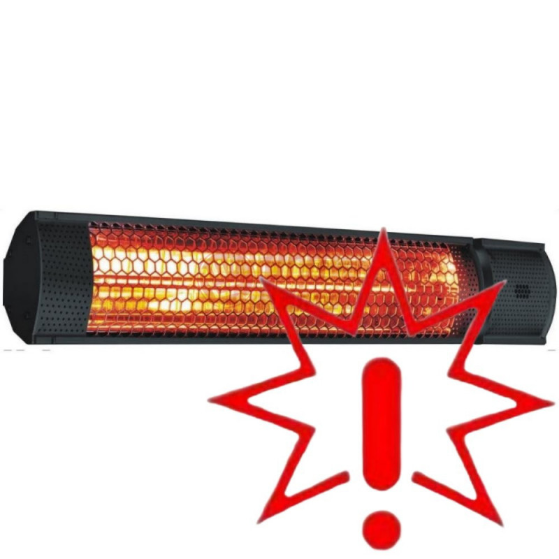 Infraraudonųjų spindulių šildytuvas su pulteliu YATO YT-99532 (Prekė su defektu 9903116)