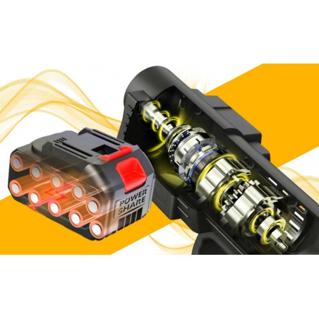 Akumuliatorinis aukšto slėgio plovimo įrenginys BOXER BX7011 550 W, 2 akumuliatoriai + kroviklis