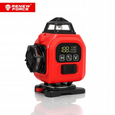 Linijinis lazerinis nivelyras 4D, 16 eilučių 360° RED01