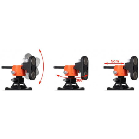 Linijinis lazerinis nivelyras 4D, 16 eilučių 360° RED01