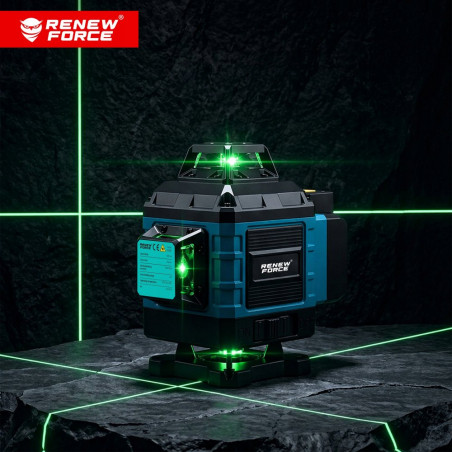 Lazerinis nivelyras 4D, 16 linijų 360° MT02E su trikoju 5907190121193E