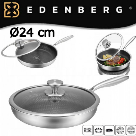 EDENBERG keptuvė su dangčiu 24 cm EB-7644
