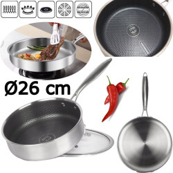 EDENBERG gili keptuvė su dangčiu 26 cm EB-7652