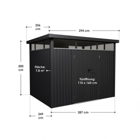 METALINIS SURENKAMAS SANDĖLIUKAS "LUZERN-XL" 7,8m²