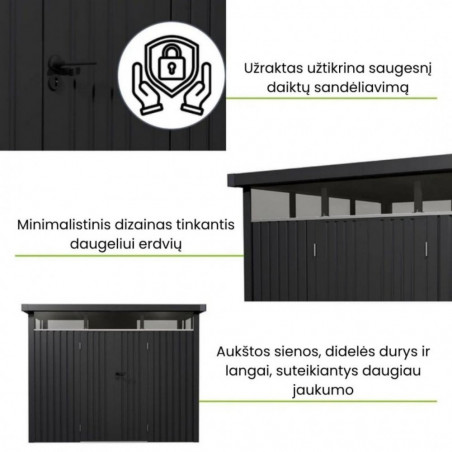 METALINIS SURENKAMAS SANDĖLIUKAS "LUZERN-XL" 7,8m²
