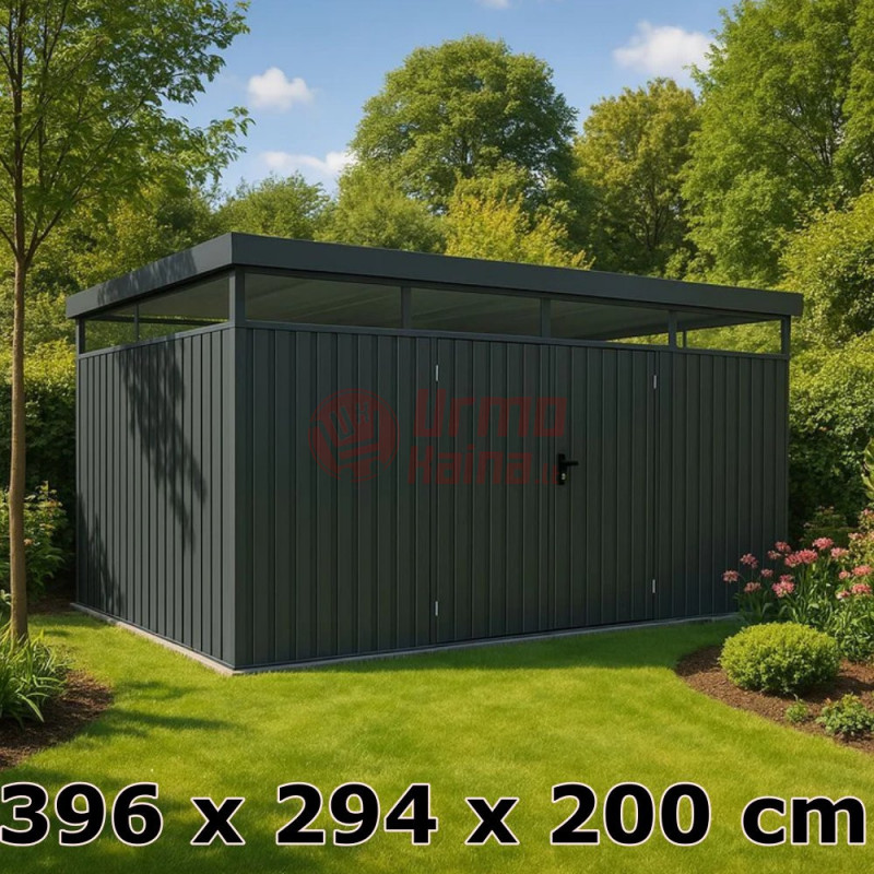METALINIS SURENKAMAS SANDĖLIUKAS "LUZERN-XXL" 396 x 294 x 200 cm 12m²