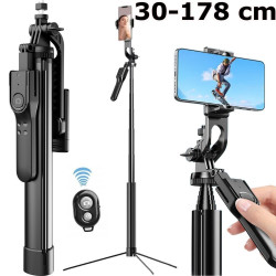 Teleskopinis trikojis stovas telefonui 178 cm VG02